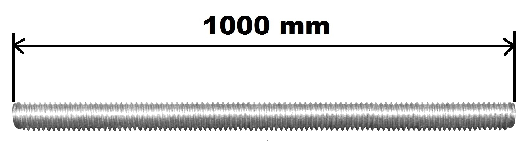 Tiges 1m inox entièrement filetées