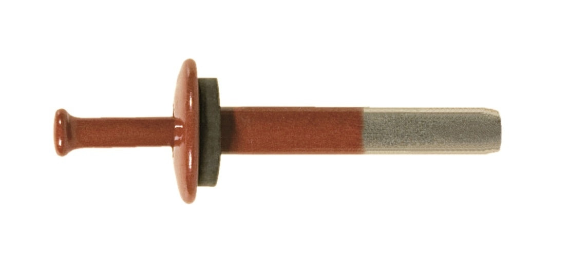 Cheville à frapper Ø4.8x30 alu/inox - laquée avec rondelle