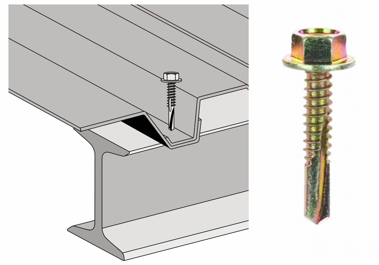 Vis Th P13 bac support d'étanchéité sur ipn