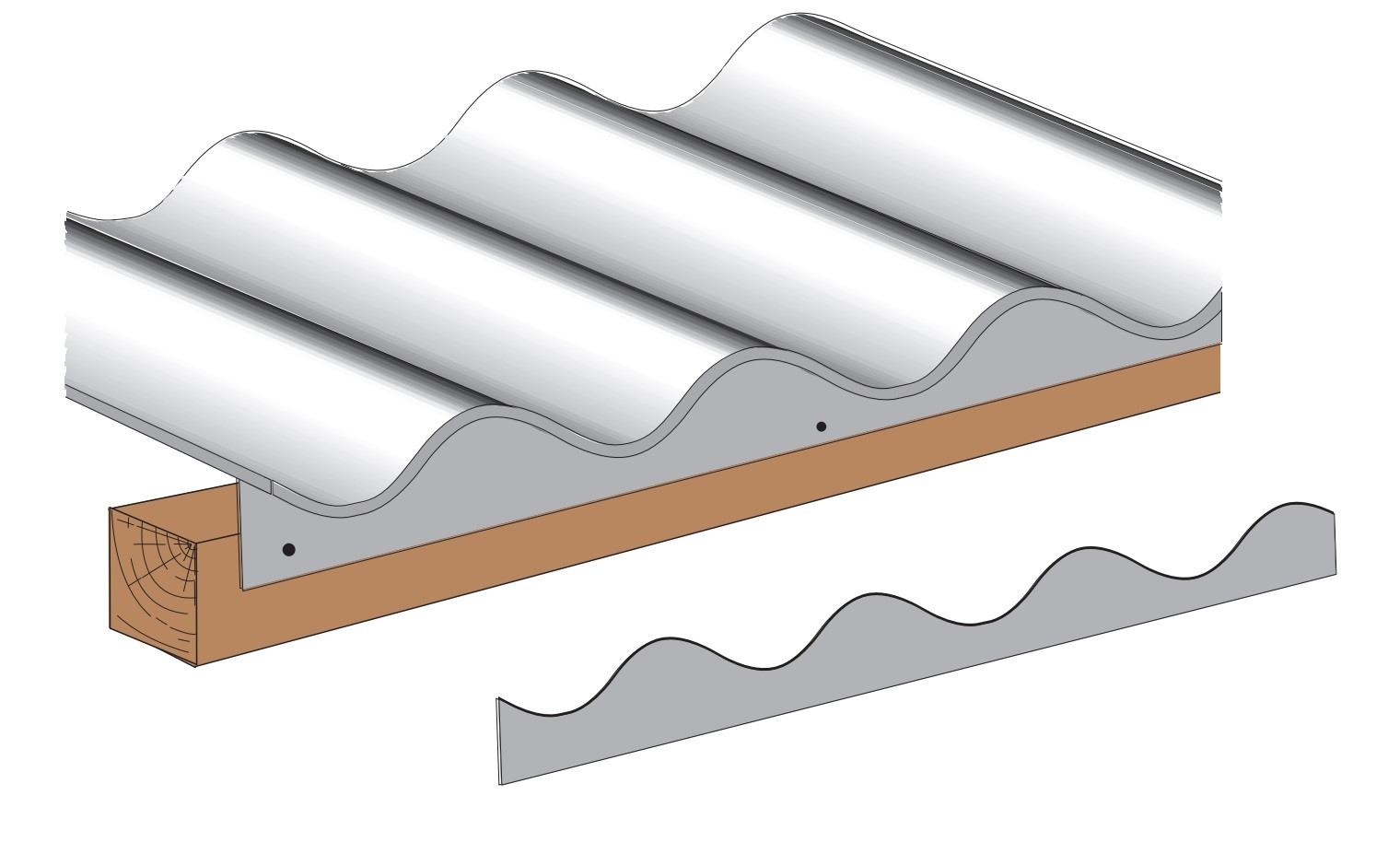 Closoir polypropylène pour plaques fibres-ciment GO 177x51