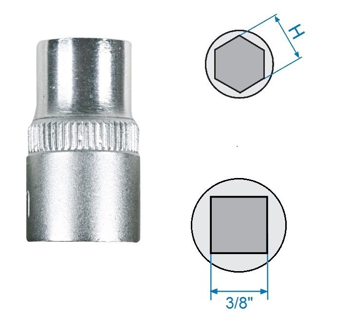 Rallonge pour douille 3/8 pouce pour Professionnels