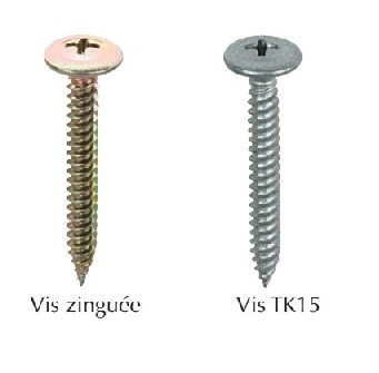 Paulin Vis à tête ronde carrée pour panneaux de particules #8 x 3/4 po à  tête ronde et à e