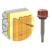 Vis têtalu autoperçeuse P1 laquée - fixation bardages double peau