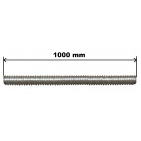 Tiges 1m zinguées entièrement filetées