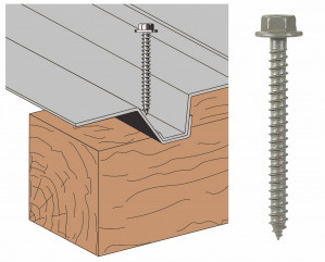 Vis Th AT bac support d'étanchéité sur bois