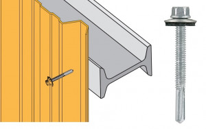 Vis inox TH autoperçeuse P13 Ø5,5 + vulca - fixation bardages bacs acier sur poutrelles