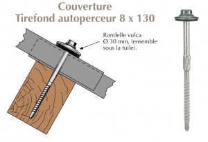 schéma tirefond autoperceur PST