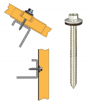 Vis TH inox autotaraudeuse de réparation pour panne acier