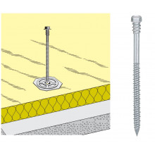 Vis TH isolant double filet 6.3 sur béton