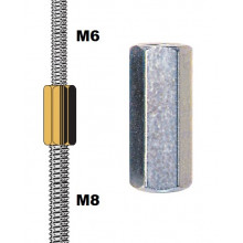 Manchon réducteur M6-M8 pour tiges filetées