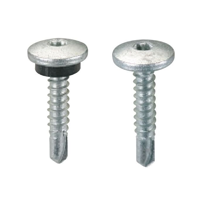 Lot De 60 Vis Autoperforantes Inox 6.3x75mm - Acier Galvanisé, Tête Hex, Pour Toiture/Bac