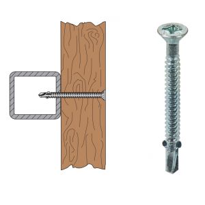 Schéma vis P5 autoperceuse fraisée ailettes
