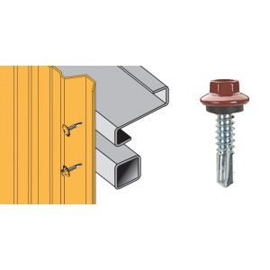 Schéma vis th P5 6.3x25 bardage zinguee laquee