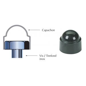 Capuchon plastique de couleur ordinaire pour tête de vis