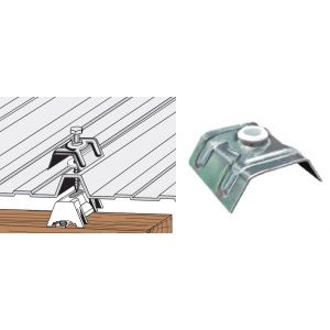 Cavalier alu petite onde carrée avec rondelle