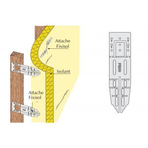 Attache fixisol pour isolant comble