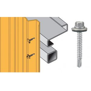 Vis inox TH autoperçeuse P5 Ø5,5 + vulca - fixation bardages bacs acier sur profilés/tubes