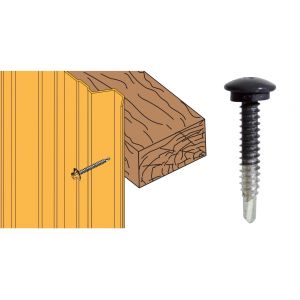 Schéma vis tcb 6.3x38 zn bardage sur bois