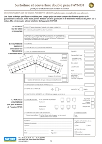 QUESTIONNAIRE surtoiture