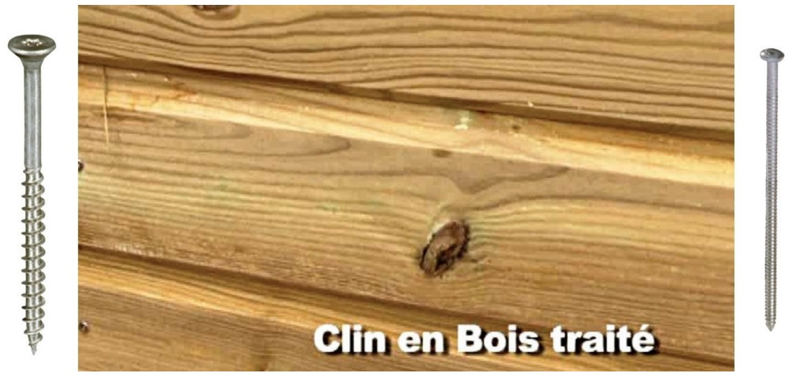  Fixation de clins bois