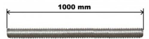 Tige entièrement filetée